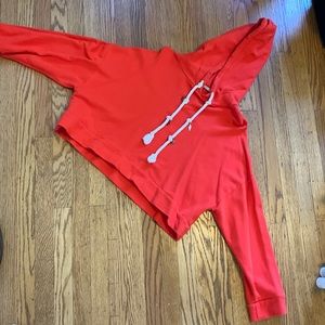 Cropped Oversized Sweatshirt w/ charms